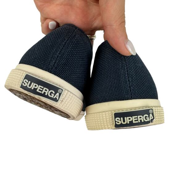 Superga Women's Navy Blue A Line Slide Slip On Casual Everyday Sneakers - Picture 9 of 11